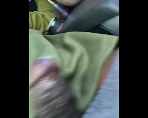 Mouth Cum in Car