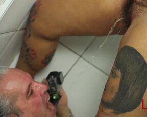 Tamires Rosa Pisses on sub Lony´s Mouth in the Shower Golden Nectar 5 Pt 3 LonY Fetiches