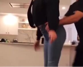 YouTuber Humps Girlfriend with Big Tits and Tight Jeans