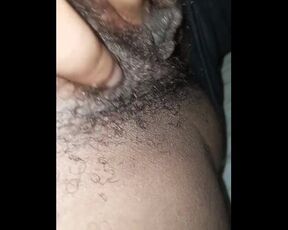 Rubbing my Hairy Pussy