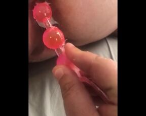 Anal Beads in my Tight Ass