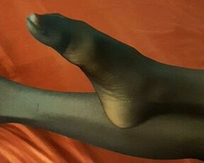 Early in the morning in my black Pantyhose