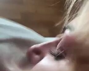 Dirty talk & ass to mouth with blonde girl