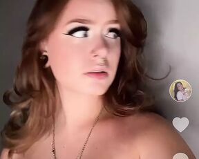 TIKTOK SLUT PIERCEDNOODLE GAGS ON DILDO