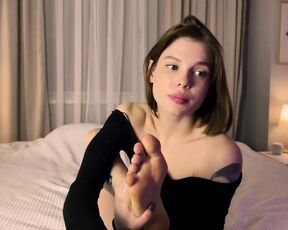 Flexible Teen Licks Her Beautiful Feet